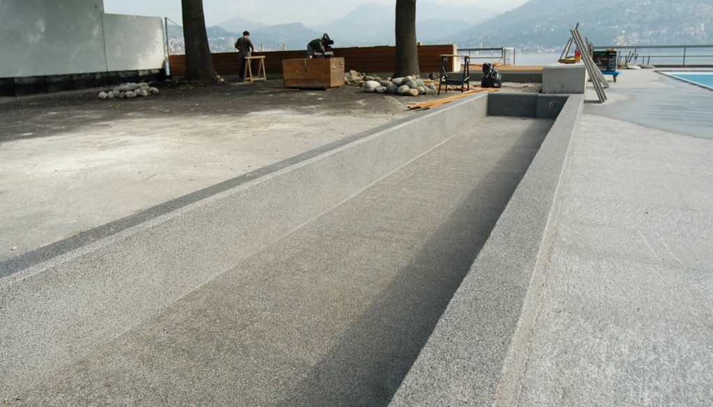 Tank waterproofed with Drycoat continuous, walkable waterproofing membrane