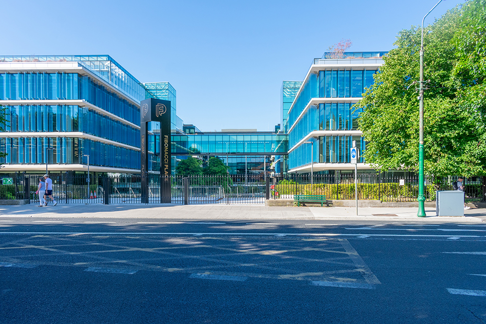 Entrance to the Fibonacci Square Business Centre in Dublin