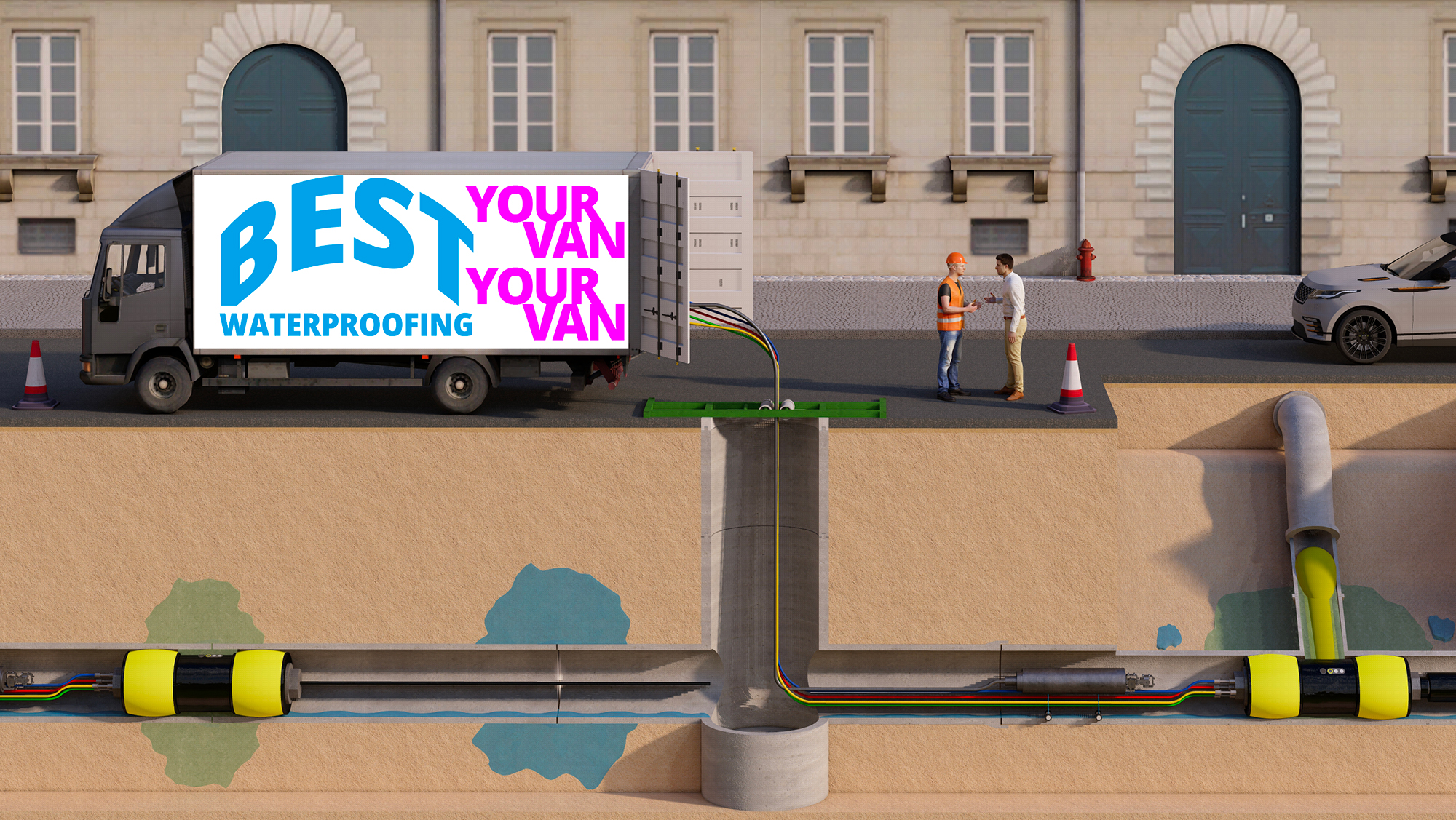 Centro di controllo mobile dei packer di ispezione, iniezione e risanamento